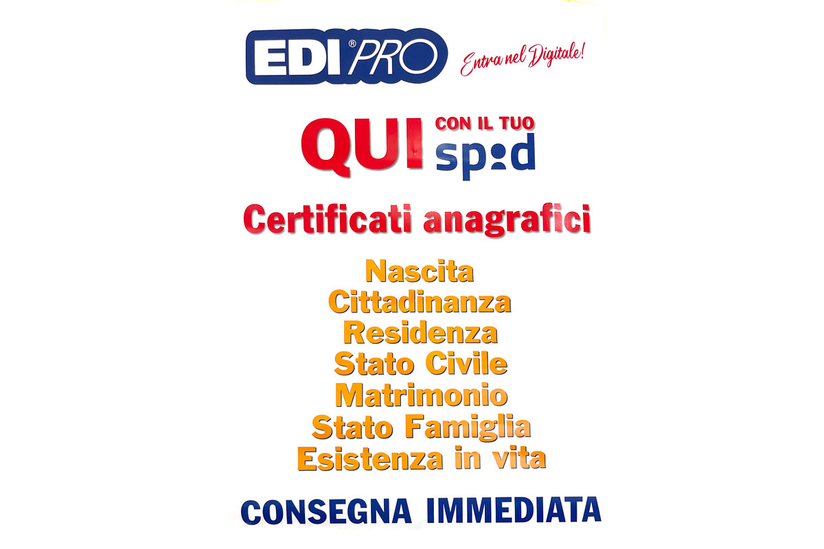 Certificati anagrafici